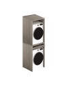 Colonna lavanderia coprilavatrice e copriasciugatrice 71x65x210 cm olmo con ripiano estraibile