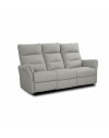 Set Relax Softwave – Divano 2 Posti + Divano 3 Posti + Poltrona Recliner Elettrica in Tessuto Grigio
