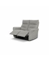 Set Relax Softwave – Divano 2 Posti + Divano 3 Posti + Poltrona Recliner Elettrica in Tessuto Grigio