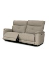 Set divani recliner elettrici Elysio divano 3 posti + divano 2 posti + poltrona recliner tessuto sabbia