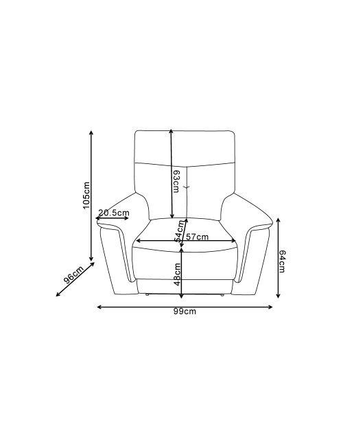 Set divani recliner elettrici Elysio divano 3 posti + divano 2 posti + poltrona recliner tessuto sabbia