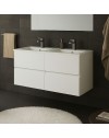 Mobile bagno sospeso doppio lavabo Sevilla bianco 120x44.6x52H: eleganza e praticità
