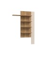 Parete Attrezzata Core Piccola con Porta TV e Libreria – Rovere e Cashmere