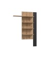 Parete Attrezzata Core Piccolo con Porta TV e Libreria – Rovere e nero
