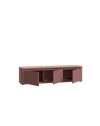Parete Attrezzata Core Piccolo con Porta TV e Libreria – Rovere e terracotta