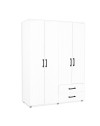 Armadio 4 ante e 2 cassetti GRD4422023 colore bianco