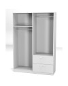 Armadio 4 ante e 2 cassetti GRD4422023 colore bianco