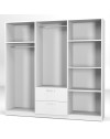 Armadio 6 ante e 2 cassetti GRD4262023 colore rovere 200x45x180H