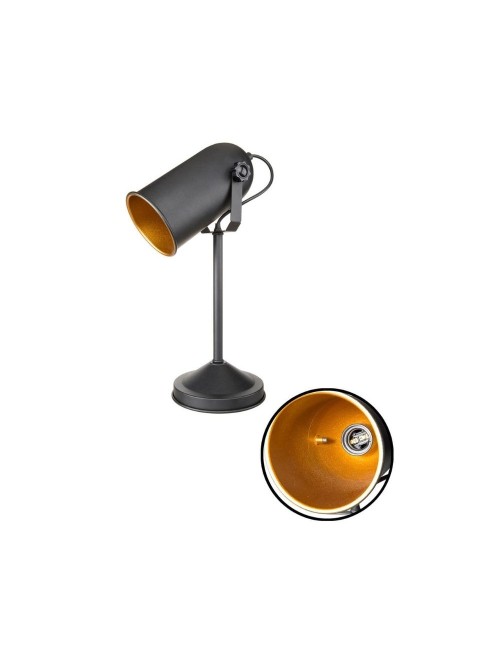 Lampada da Tavolo Orientabile Metallo Nero Tokyo MDL3636 Prezzo