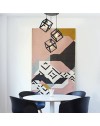 Lampada a sospensione 3 cubi Agatha MDL3790 colore nero