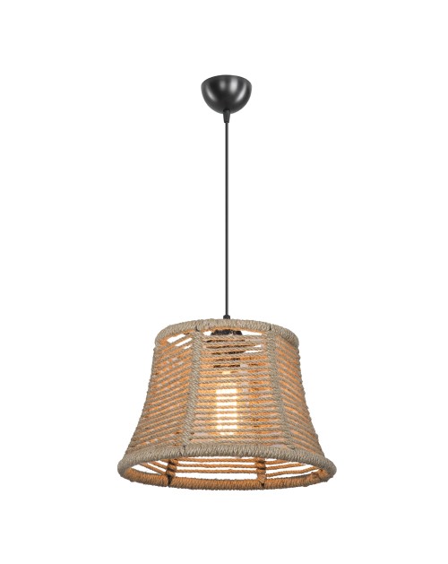 Lampada a sospensione paralume in iuta stile rustico Besta ASZ1745