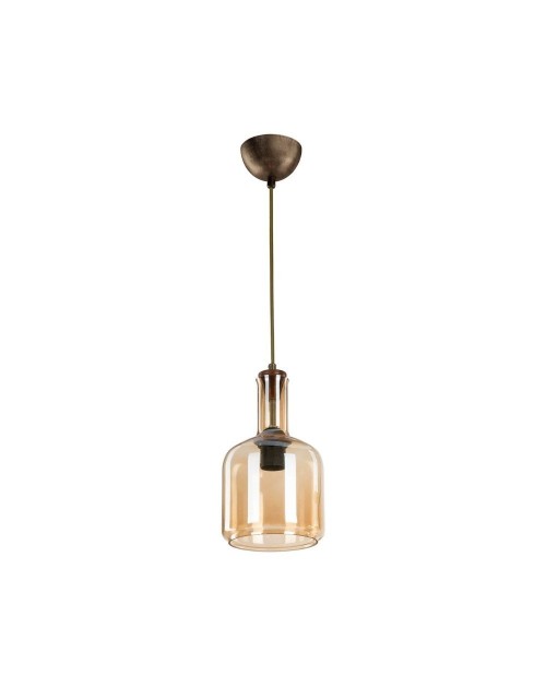Lampada a sospensione con diffusore vetro fumè Boston MDL3554