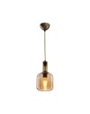 Lampada a sospensione con diffusore vetro fumè Boston MDL3554