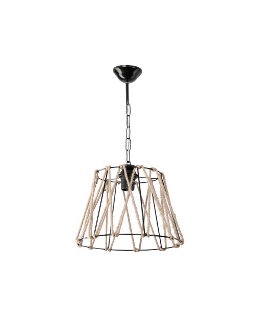 Lampada a sospensione metallo e corda Evren ASZ0881 colore nero