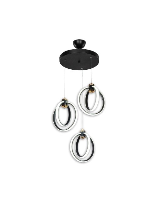 Lampada a Sospensione tre punti luce cerchi LED Felicia ASZ1593
