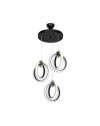 Lampada a sospensione tre punti luce cerchi LED Felicia ASZ1593