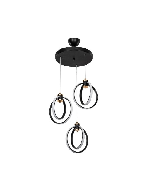 Lampada a Sospensione tre punti luce cerchi LED Felicia ASZ1593