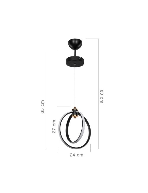Lampada a Sospensione Due Cerchi Led Felicia Prezzo