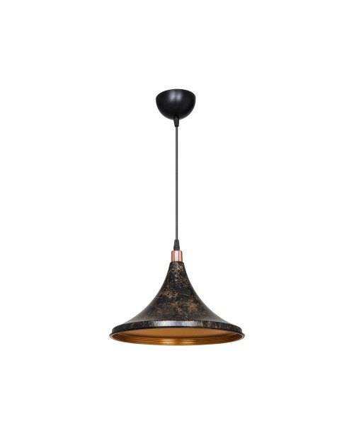 Lampada a sospensione metallo Kalyon ASZ1650 colore nero e oro
