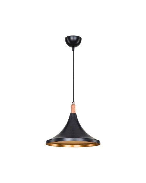 Lampada a sospensione Kano nero oro ASZ1564