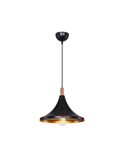 Lampada a Sospensione Kano Nero Oro ASZ1564 Prezzo