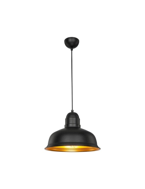 Lampada a Sospensione metallo nero interno oro Kumbet prezzo
