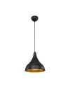 Lampada a sospensione in metallo nero Leda ASZ1338