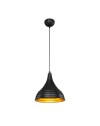 Lampada a sospensione in metallo nero Leda ASZ1338
