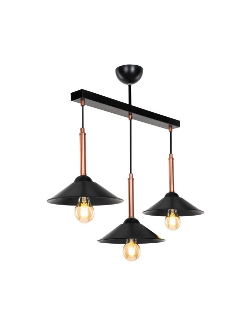 Lampada a Sospensione con paralumi metallo Mandarin MDL4221 nero