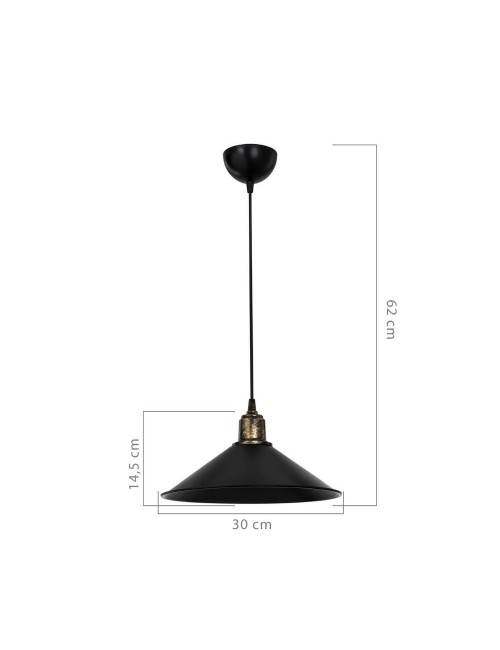 Lampada a Sospensione Maya Nera MDL4156 Prezzo