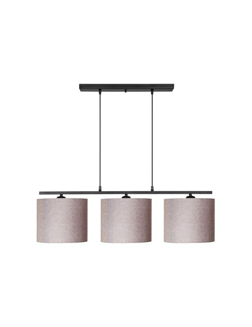 Lampada a Sospensione con paralumi tessuto beige Medusa Prezzo