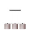 Lampada a sospensione con paralumi tessuto Medusa ASZ1532 colore beige