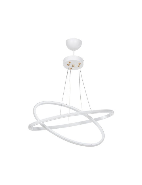 Lampada a Sospensione due anelli LED Muso MDL4438 colore bianco