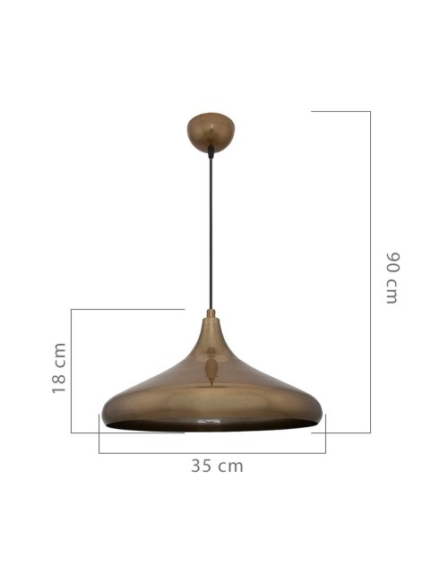 Lampada a Sospensione metallo bronzo Navada offerta