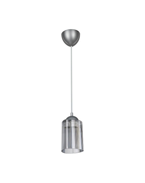 Lampada a sospensione con paralume triangolare in plastica fumè Optical MDL3871