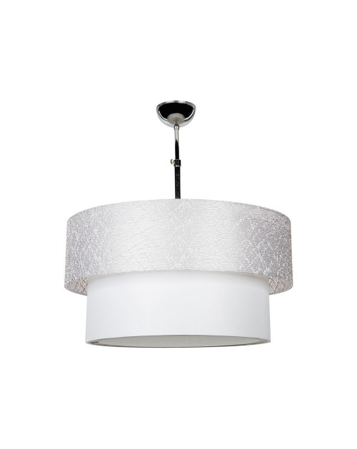 Lampada a sospensione in tessuto Polo MDL2749 colore grigio