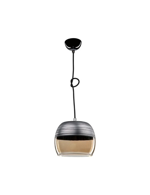 Lampada a Sospensione Diffusore Bicchiere Rovesciato Nero Punto Prezzo