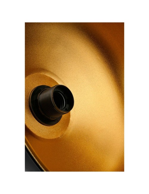 Lampada a Sospensione Metallo Nero Interno Oro Rena Prezzo