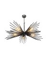 Lampada a sospensione a 5 luci metallo nero Salem MDL3806