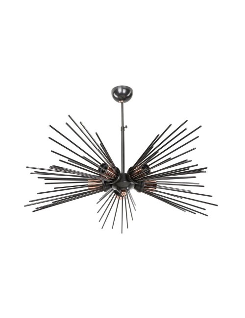 Lampada a Sospensione a 5 luci metallo nero Salem MDL3806