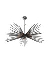 Lampada a sospensione a 5 luci metallo nero Salem MDL3806
