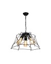 Lampada a sospensione 3 luci in metallo asimmetrico Tena MDL3854 colore nero