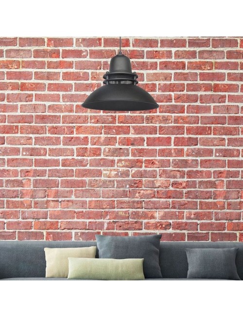 Lampada a Sospensione nera stile industriale Tibet prezzo