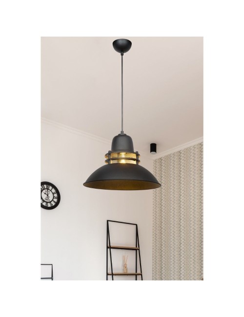 Lampada a Sospensione nera stile industriale Tibet prezzo