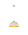 Lampada a sospensione in metallo Topak ASZ0948 colore bianco