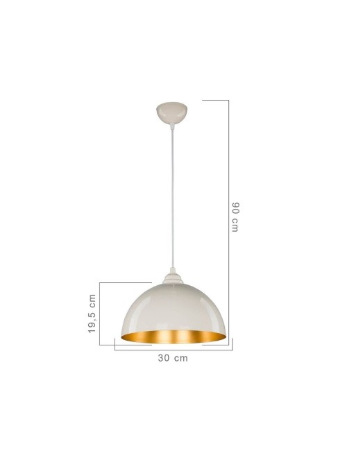 Lampada a Sospensione in metallo bianco Topak offerta