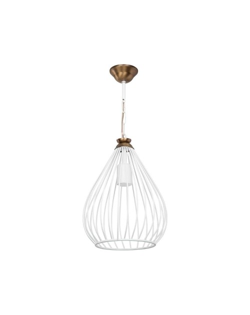 Lampada a sospensione ciondolo metallo Umay ASZ1314 colore bianco