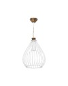 Lampada a sospensione ciondolo metallo Umay ASZ1314 colore bianco