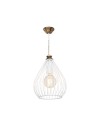 Lampada a sospensione ciondolo metallo Umay ASZ1314 colore bianco