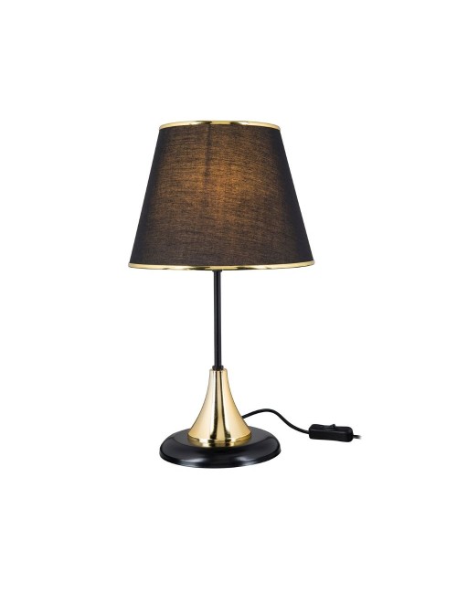 Lampada da Tavolo Metallo e Paralume Nero Aden Prezzo